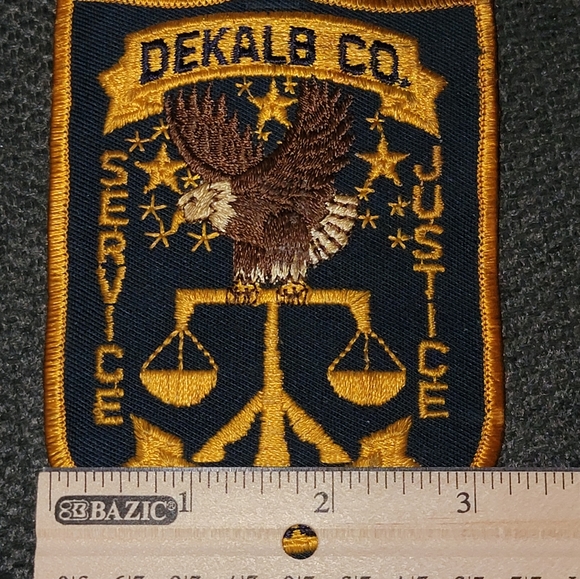 Dekalb County Police (Georgia) Uniform Take-Off Shoulder Patch from the 1980's - Picture 5 of 6
